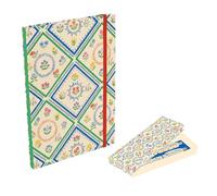 The Gifted Stationery Co. Ltd. Enchanted Garden A5 Notebook & Pen Set, Floral Design 2, Lined Journal with 2 Matching Pens, Gift Box Presentation
