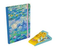 The Gifted Stationery Co. Ltd. Masters Collection A5 Notebook & Pen Set, Artist Design 1, Lined Journal with 2 Matching Pens, Gift Box Presentation