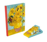 The Gifted Stationery Co. Ltd. Masters Collection A5 Notebook & Pen Set, Artist Design 2, Lined Journal with 2 Matching Pens, Gift Box Presentation