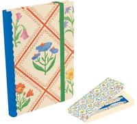 The Gifted Stationery Co. Ltd. Notebook and Pen Set, Elegant Collection (Enchanted Garden A6 Multi)