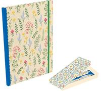 The Gifted Stationery Co. Ltd. Notebook and Pen Set, Elegant Collection (Multi Enchanted Garden A4)