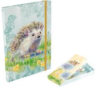 The Gifted Stationery Co. Ltd. Notebook and Pen Set, Elegant Collection (The Wildlife A5 Hedgehog Multi)