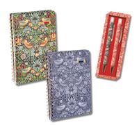 The Gifted Stationery Co. Ltd. Thank You Teacher Gift Bundle - William Morris Notebook Set with Matching Pen Gift Set - Teacher Appreciation Gift, End of Term Present