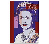 The Gifted Stationery Co Ltd Wall Art Portfolio, Set of 8 Art Prints - Pop Art. 34cm x 24cm Room Decor Posters with Beautifully Designed Hard Cover Art File and Ribbon Closure