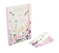 The Gifted Stationery Co. Ltd. Wild Harmony A5 Notebook & Pen Set, Floral Design, Lined Journal with 2 Matching Pens, Gift Box Presentation