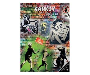 The Gifted Stationery Gift Wrap Set, Banksy Collection of 10 Sheets + 22 Matching Gift Tags, Ideal Wrapping Paper for Birthday Presents and Special Occasions