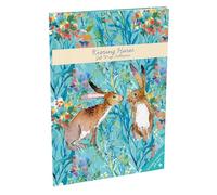 The Gifted Stationery Gift Wrap Set, Kissing Hares Collection of 10 Sheets + 22 Matching Gift Tags, Ideal Wrapping Paper for Birthday Presents and Special Occasions