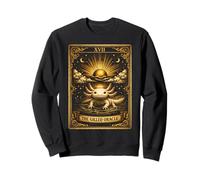 The Gilled Oracle Axolotl Tarot Card Mystical Amphibian Sweatshirt