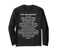 The Gin Prayer - Funny Botanical Cocktail Parody Long Sleeve T-Shirt