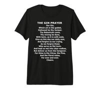 The Gin Prayer - Funny Botanical Cocktail Parody Premium T-Shirt