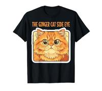 The Ginger Cat Side Eye Funny Mad Feline Value Graphic T-Shirt