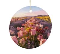 The Ginger Lily Beneath The Windmill Ceramic Christmas Ornament,Wall Hanging Decor Windows Hanging Decor Best Friend Birthday Gifts, Friendship Gifts Car Hanging Ornament Gift for Women, Girls, Teache