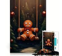 The Gingerbread Swing for Adults 1000 Piece Jigsaw Puzzle Pure Logic Toy Peaceful Time Sharp Cut Heartfelt Gift (38x52cm)
