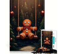 The Gingerbread Swing Jigsaw Puzzles 1000 Pieces for Teenagers Strong Logic Toy Home Activity Clear Edge Cherished Gift (38x26cm)