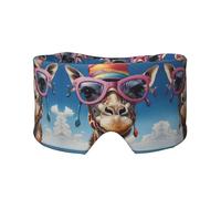 The Giraffe in the Hat Double-Sided Printed Eye mask, Soft and Light-Blocking, Suitable for Travel and Home