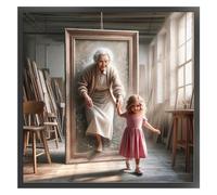 The Girl and Her Grandma Full 11CT DIY Embroidery & Needlepoint Kit 17