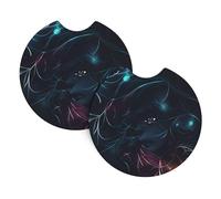 The Girl In The Dream Car Coasters, 2-Pack Universal Car Coasters, Waterproof And Non-Slip, #Interior Accessory Pad, 2.7 Inch.
