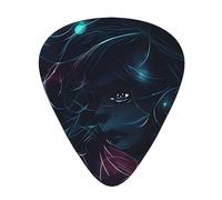 The Girl In The Dream Multi-Thickness Guitar Pick Set 12 Pieces Clear Tone Comfortable Feel Strong Wear Resistance And Toughness Comes With Transparent Box