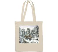 The girl mother and an old one fantasy art Natural Cotton Tote Bag White