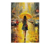The Girl with Umbrella Distinctive Jigsaw Puzzle for Adults, 300 PCS