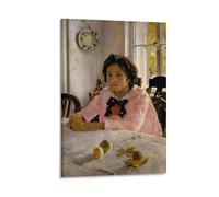 The Girl with Valentin Serov Poster Home Decor Poster Wall Art Hanging Picture Print Decorative Painting Posters 16x24inch(40x60cm)