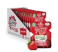 The Giving Tree Freeze Dried Fruit - NEW KIDS Crispies - No Added Sugar, Vegan & Gluten Free - Healthy Snacks For Kids (Strawberry) Pack of 12
