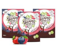 The Giving Tree Freeze Dried Mixed Berries Peices | 100% Natural Fruit | Non-GMO, Gluten Free, Vegan Nutritional Snacks 100g Bag Pack of 3 (300g Total)