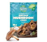 The Giving Tree Vacuum Fried Mushroom Veggie Crisps I Vegan, Gluten Free Nutritional Crisps (Pack of 6, Shitake Mushroom Sea Salt)
