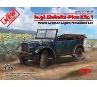 The GL PKW Kfz.1, WWII German Light Personnel Car 1:35 Plastic Model Kit ICM