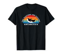 The Glaciers are calling Antarctica Penguin Sunset T-Shirt