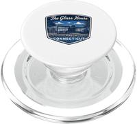The Glass House Connecticut Modern Architecture Mid Century PopSockets PopGrip for MagSafe