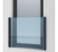 The Glass Warehouse Matt Anthracite Top Mount Juliet Balcony Profiles For 21.5mm Glass