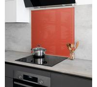 The Glass Warehouse Wild Poppy Toughened Glass Kitchen Splashback - 750mm X 700mm