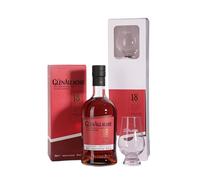 The GlenAllachie 18 Year Old Single Malt Scotch With Branded Glass | Whisky Gift Set - 46% ABV