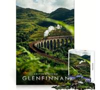 The Glenfinnan Viaduct Adult Jigsaw Puzzles1000 Pieces Smart Exercise Peaceful Recreation Accurate Edges Chic Xmas Gift (38x52cm)