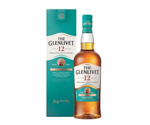 The Glenlivet 12 Year Old Single Malt Scotch Whisky (Double Oak), 70cl with Gift Box, Malt Whisky
