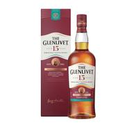 The Glenlivet 15 Year Old Whisky, 40% ABV, 70cl with Giftbox | Packaging May Vary, French Oak Reserve, Crafted in Scotland, Smooth Palate with Subtle Spice, Gifting