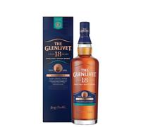 The Glenlivet 18 Year Old Scotch Whisky, 40% ABV, 70cl with Giftbox | Single Malt, Rich & Elegant Character, American Oak and Ex-Sherry Cask Maturation, Ripe Citrus and Winter Spice