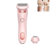 The Glide Pro, Duskofficial Razor, Dusk Razor for Women, 2 in 1 Electric Shaver Razors for Women, Women's Bikini Trimmers, for Pubic Hair, Legs, Bikini Trimmer for Women, Wet & Dr(Pink)