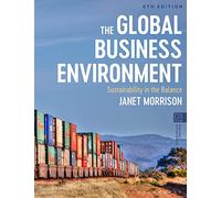 The Global Business Environment : Sustainability in the Balance