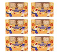 The Glorious Mess Caramel Meringue Nests - 6 Boxes (24 Meringues) Premium Handmade British Dessert - Light Crispy Sweet Treats - Perfect for Entertaining - Gluten Free Luxury Confectionery Gift Set