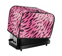 The Glossy Zebra Leopard toaster cover is suitable for 2 small toaster covers with wide slots and comes with a storage pocket to meet diverse baking needs.