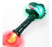 The Glow Company Light Up Flashing Mega T-Rex Animal Wand (3 Pack)