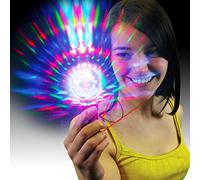 The Glow Company Light Up Flashing Mini Disco Ball with Lanyard (3 Pack)