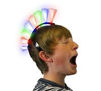 The Glow Company Light Up Flashing Punk Hair Mohawk (3 Pack)