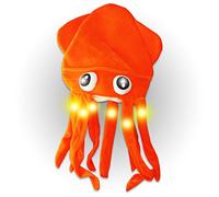 The Glow Company Light Up Flashing Squid Hat (6 Pack)
