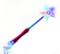 The Glow Company Light Up Flashing Star Wand (12 Pack)