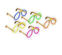 The Glowhouse 10 Pack Premium Glow Glasses Glow Sticks Party Supplies Adults and Kids - Mixed Neon Glowstick Colours