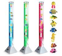 The Glowhouse 100 Cm Colour Changing Sensory Bubble Lamp With Plastic Fish