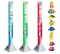 The Glowhouse 100Cm Colour Changing Led Bubble Lamp With 8 Fish, Sensory Toys For Autism, Sensory Lights, Mood Lamps For Kids Relaxation